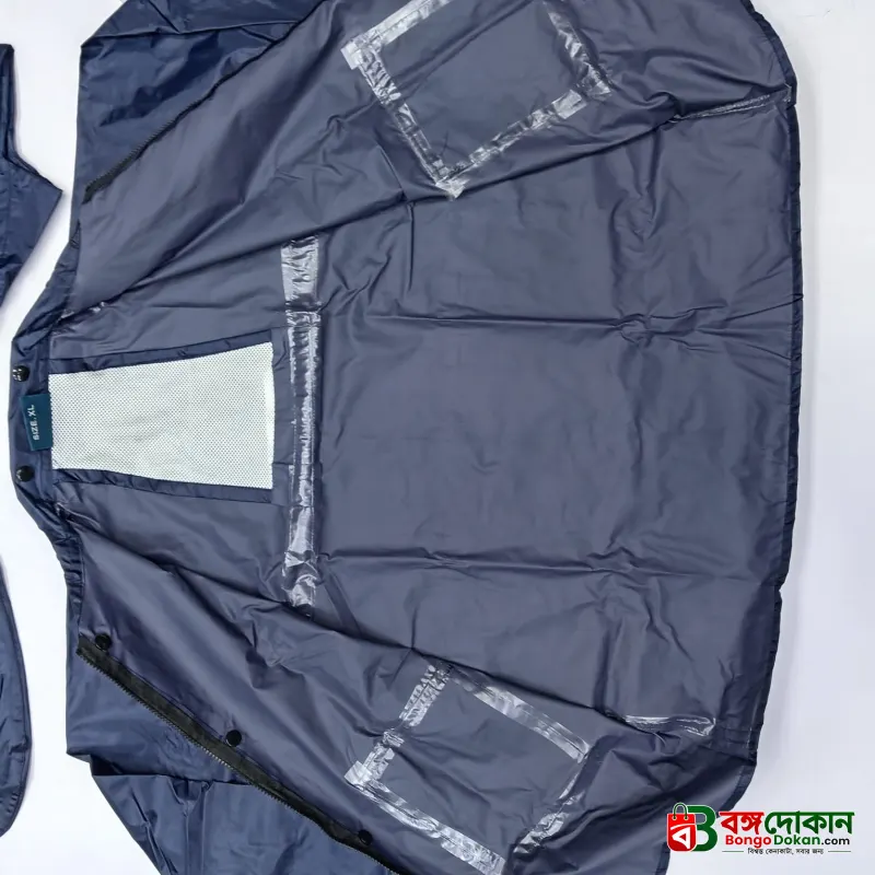100% Water proof High quality Rain Coat With Pant. (Happylon) Blue - বাংলাদেশে সেরা দাম ও নতুন কালেকশন - গ্যালারি
