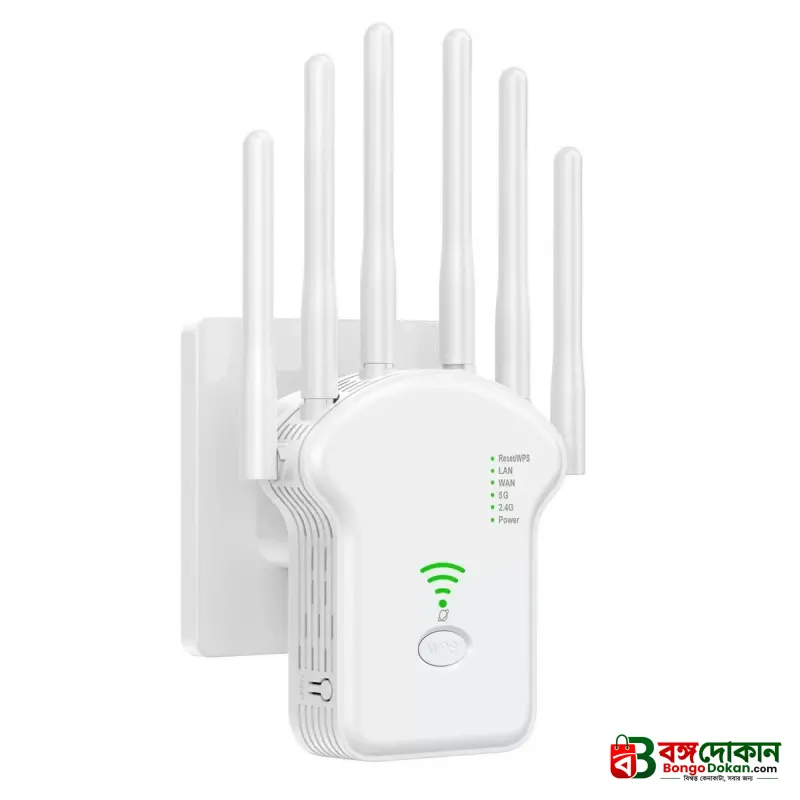 1200Mbps Wireless WiFi Router Dual-Band 2.4G 5G WiFi Extender 6 Antenna Network Amplifier WPS WiFi Signal - বাংলাদেশে সেরা দাম ও স্পেসিফিকেশন - গ্যালারি