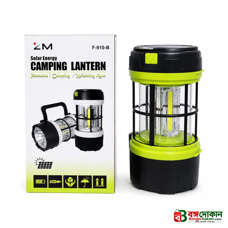 2-in-1 Solar Energy Camping Lantern & Handheld Torch – Rechargeable Emergency Light with Solar Panel, USB Charging Port & Portable Hanging Handle for Outdoor Camping & Travel - বাংলাদেশে সেরা দাম ও স্পেসিফিকেশন - গ্যালারি