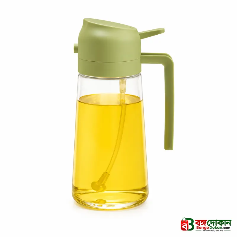 2-in-1 Sprayable & Pourable Oil Bottle – Dual-Function Glass Oil Dispenser with Leakproof Design & Large Mouth for Kitchen Cooking (450ml/600ml) - বাংলাদেশে সেরা দাম ও লাইফস্টাইল কালেকশন - গ্যালারি