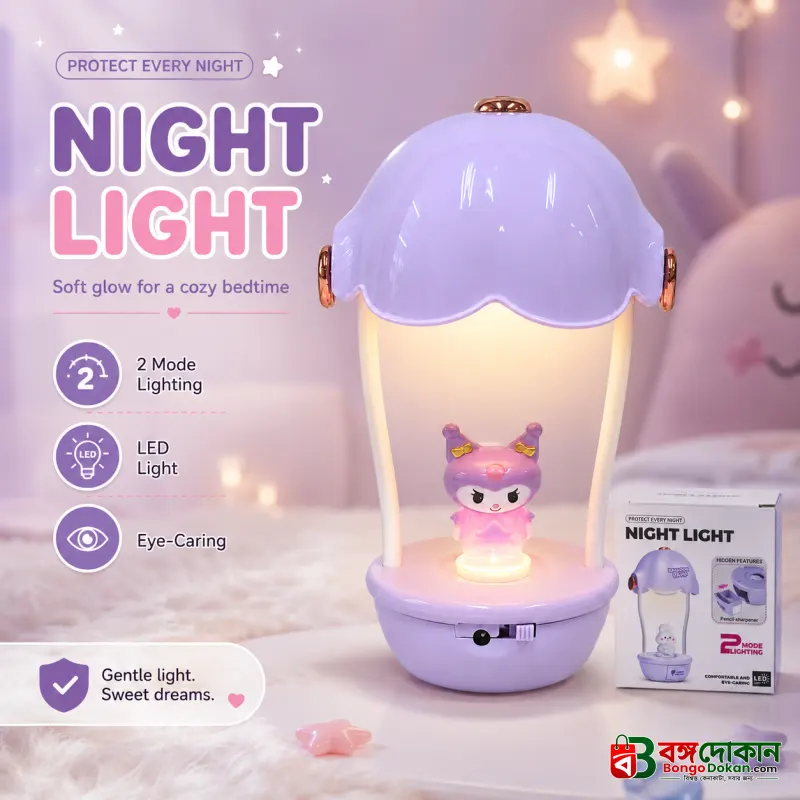 3 in 1 Mini Hot Air Balloon Night Light Desk Lamp with Pencil Sharpener – Cute Kids Study Table Decor & Showpiece - বাংলাদেশে সেরা দাম ও প্রিমিয়াম কালেকশন - গ্যালারি