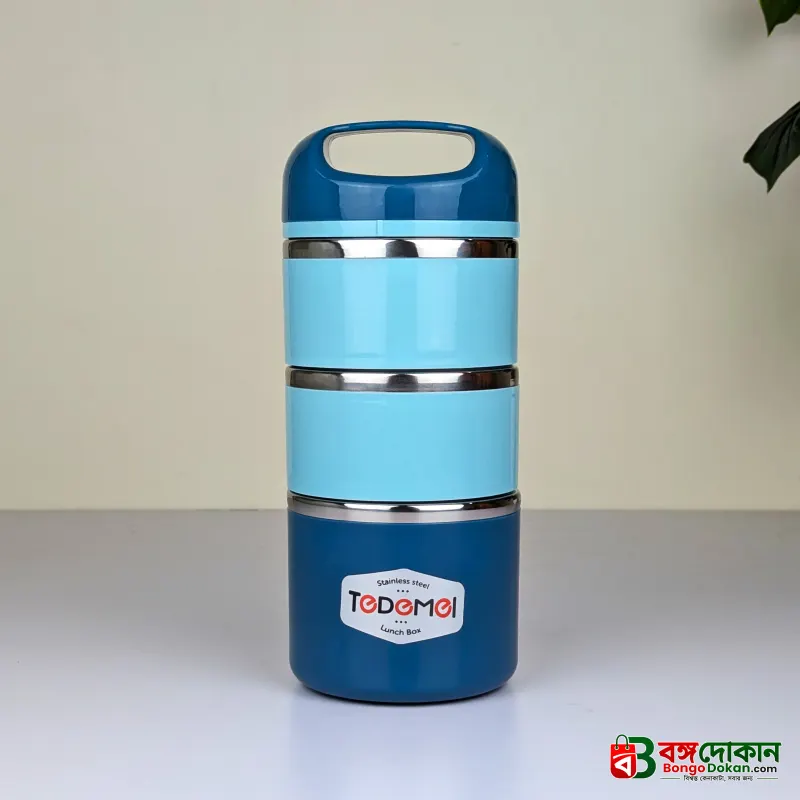 3.5 Layer 1.43L Stainless Steel Lunch Box – Leak-Proof, BPA-Free Airtight Tiffin Box with Handle for Office, School & Travel - বাংলাদেশে সেরা দাম ও নতুন কালেকশন - গ্যালারি