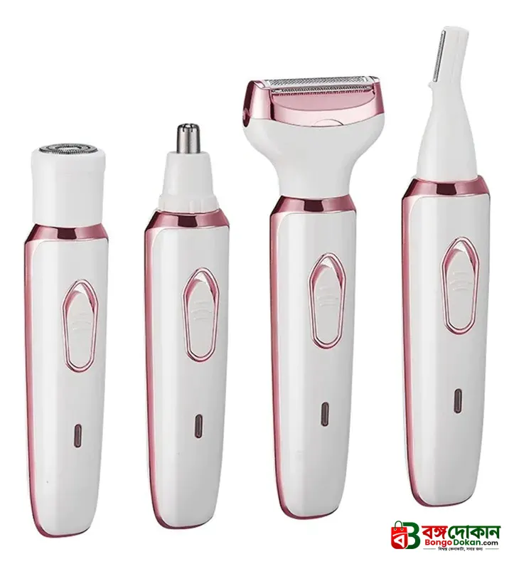 4-in-1 Rechargeable Lady Shaver & Hair Removal Beauty Kit – Painless Electric Razor, Eyebrow, Nose & Body Hair Trimmer with USB Charging & Portable Rose Gold Design - বাংলাদেশে সেরা দাম ও স্পেসিফিকেশন - গ্যালারি