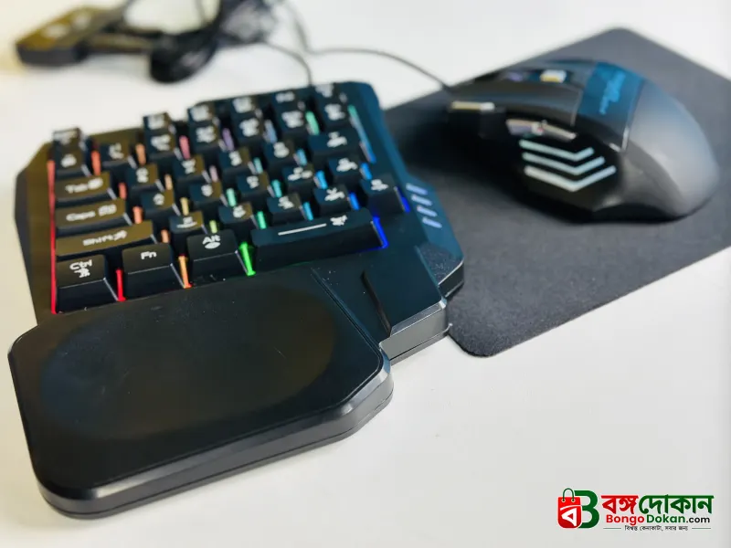 5-in-1 Mobile Gaming Combo Pack – Phone Stand, Keyboard & Mouse Converter Kit for Enhanced Precision, Ergonomic Comfort & Console-Like Mobile Gaming - বাংলাদেশে সেরা দাম ও স্পেসিফিকেশন - গ্যালারি