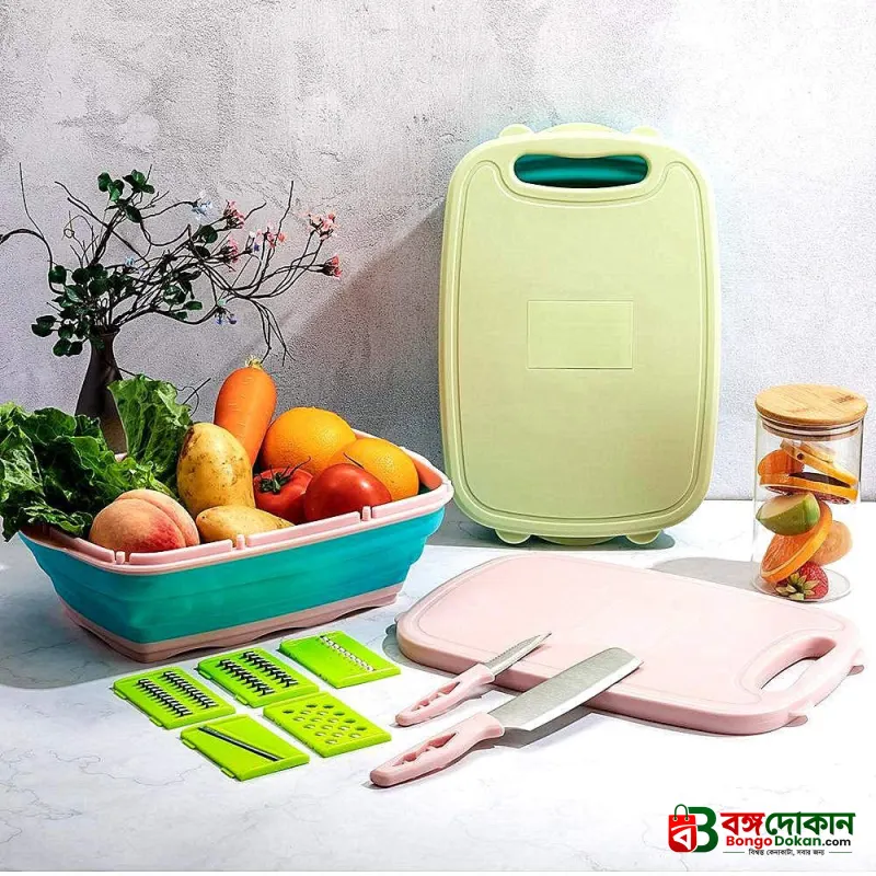 9-in-1 Foldable Silicon Chopping Board set - বাংলাদেশে সেরা দাম ও লাইফস্টাইল কালেকশন - গ্যালারি