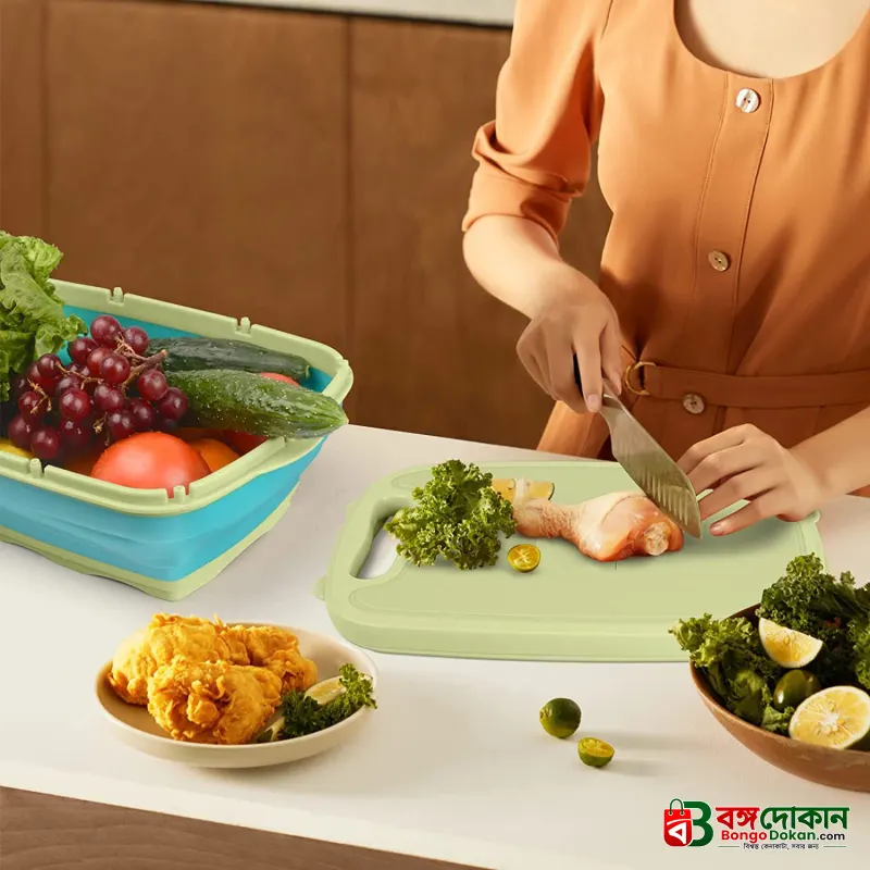 9-in-1 Foldable Silicon Chopping Board set - বাংলাদেশে সেরা দাম ও লাইফস্টাইল কালেকশন - গ্যালারি