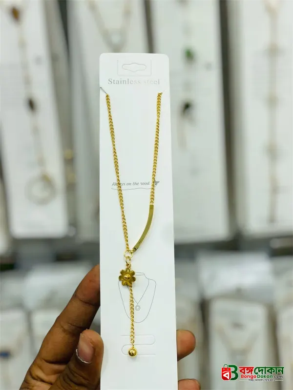 A minimalist floral Y-necklace to add a unique and stylish vibe to your outfit! - বাংলাদেশে সেরা দাম ও এক্সক্লুসিভ ডিজাইন - গ্যালারি