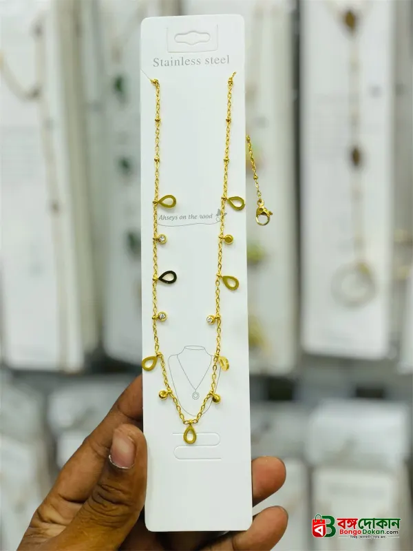 A stainless steel gold-tone chain necklace to add an elegant vibe to your everyday look or casual outfit! - বাংলাদেশে সেরা দাম ও এক্সক্লুসিভ ডিজাইন - গ্যালারি