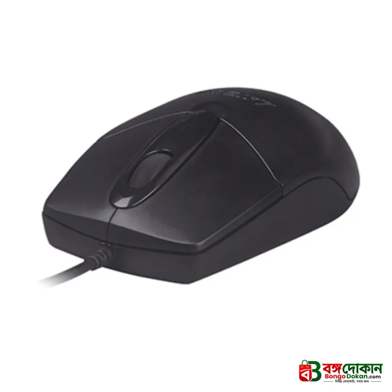 A4Tech OP-720 Wired Optical Mouse – 1200 DPI, Ergonomic Symmetric Design, Plug & Play, 1.5M USB/PS2 Cable & Durable Build for Office & PC - বাংলাদেশে সেরা দাম ও স্পেসিফিকেশন - গ্যালারি