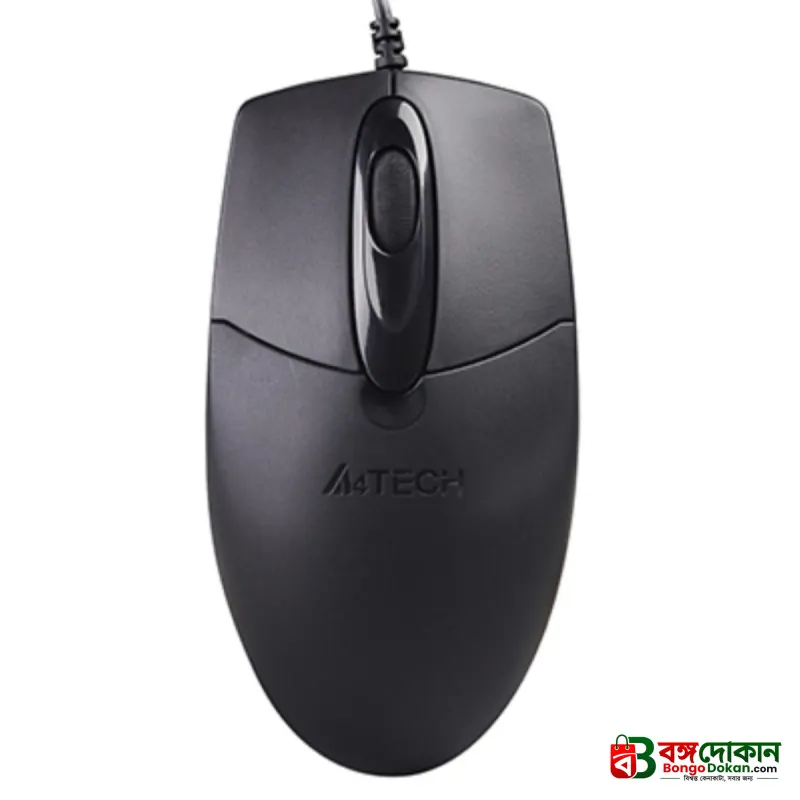 A4Tech OP-720 Wired Optical Mouse – 1200 DPI, Ergonomic Symmetric Design, Plug & Play, 1.5M USB/PS2 Cable & Durable Build for Office & PC - বাংলাদেশে সেরা দাম ও স্পেসিফিকেশন - গ্যালারি