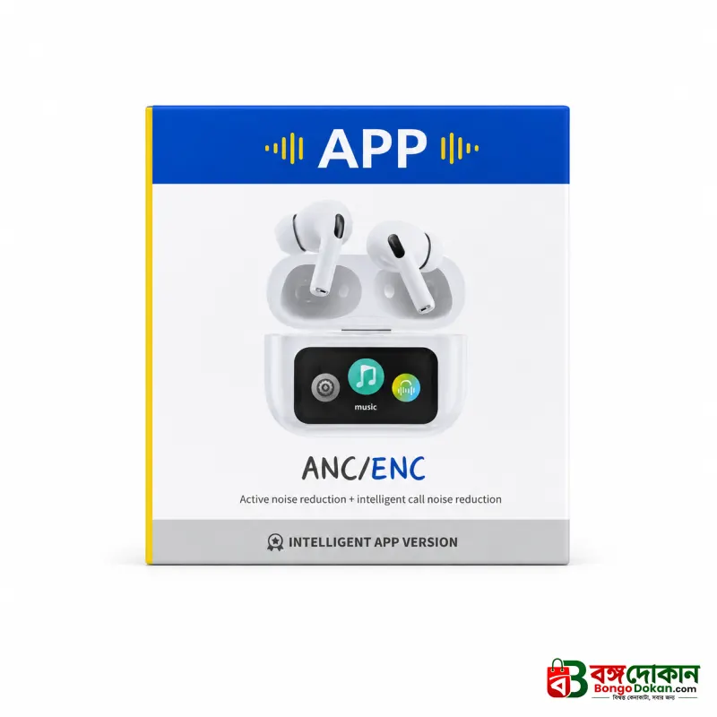 A9 Pro True Wireless Earbuds – Smart Touch Screen Display, ANC & ENC Noise Cancellation, Dedicated App Support & TWS Bluetooth Earphones - বাংলাদেশে সেরা দাম ও স্পেসিফিকেশন - গ্যালারি