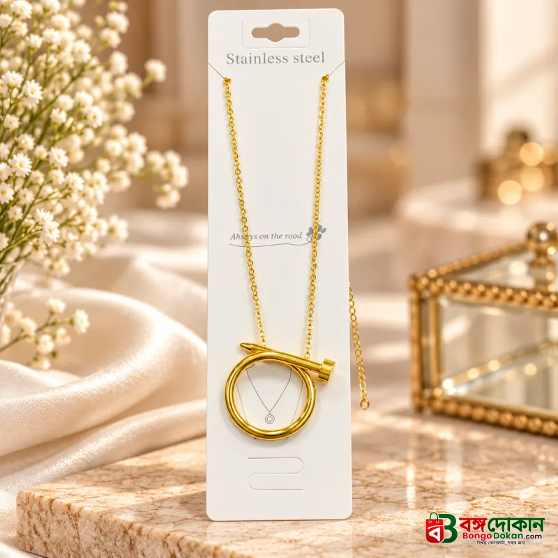 An iconic 'Nail Motif' pendant chain to add a bold and gorgeous style to your outfit! - বাংলাদেশে সেরা দাম ও এক্সক্লুসিভ ডিজাইন - বাংলাদেশে সেরা অফার ও দাম