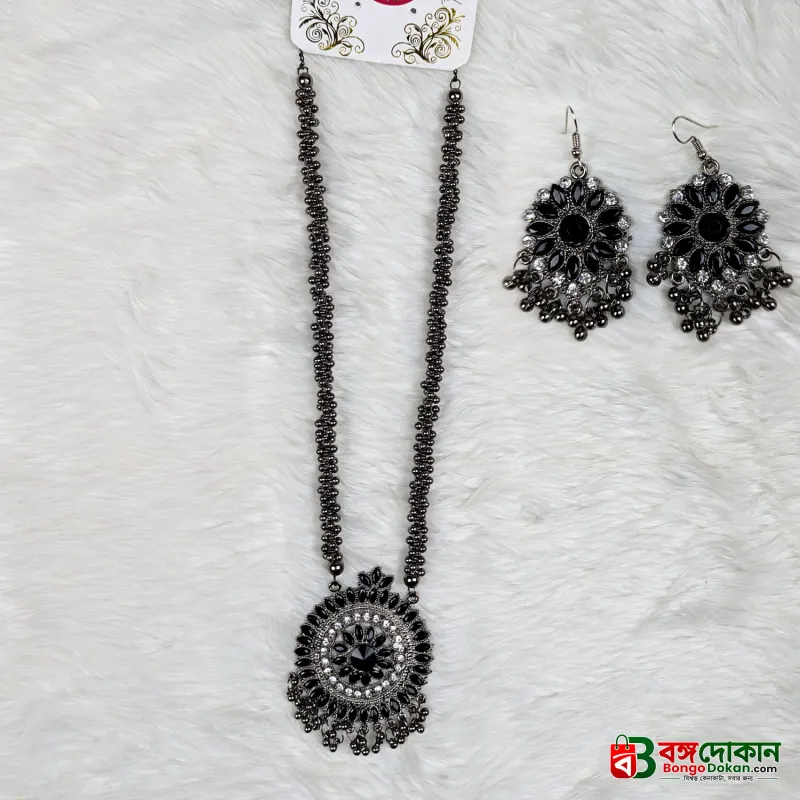 Antique Oxidized Necklace & Earrings Set – (Multiple Colors Available) - বাংলাদেশে সেরা দাম ও এক্সক্লুসিভ ডিজাইন - গ্যালারি