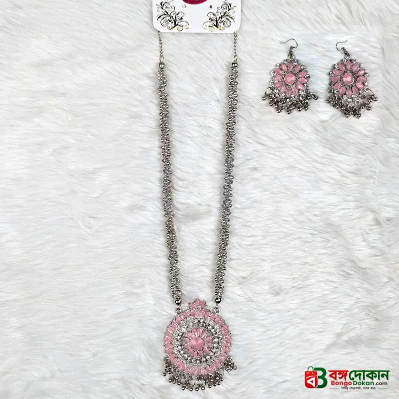 Antique Oxidized Necklace & Earrings Set – (Multiple Colors Available) - বাংলাদেশে সেরা দাম ও এক্সক্লুসিভ ডিজাইন - গ্যালারি