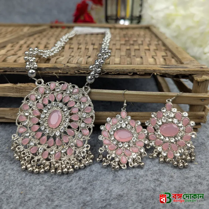 Antique Oxidized Necklace & Earrings Set – (Multiple Colors Available) - বাংলাদেশে সেরা দাম ও এক্সক্লুসিভ ডিজাইন - গ্যালারি