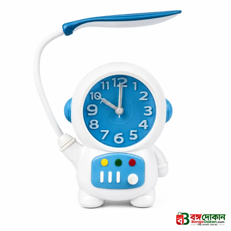Astronaut Desk Lamp with Alarm Clock – 2-in-1 Rechargeable Kids Study Light and Night Light with Flexible Neck - বাংলাদেশে সেরা দাম ও প্রিমিয়াম কালেকশন - গ্যালারি