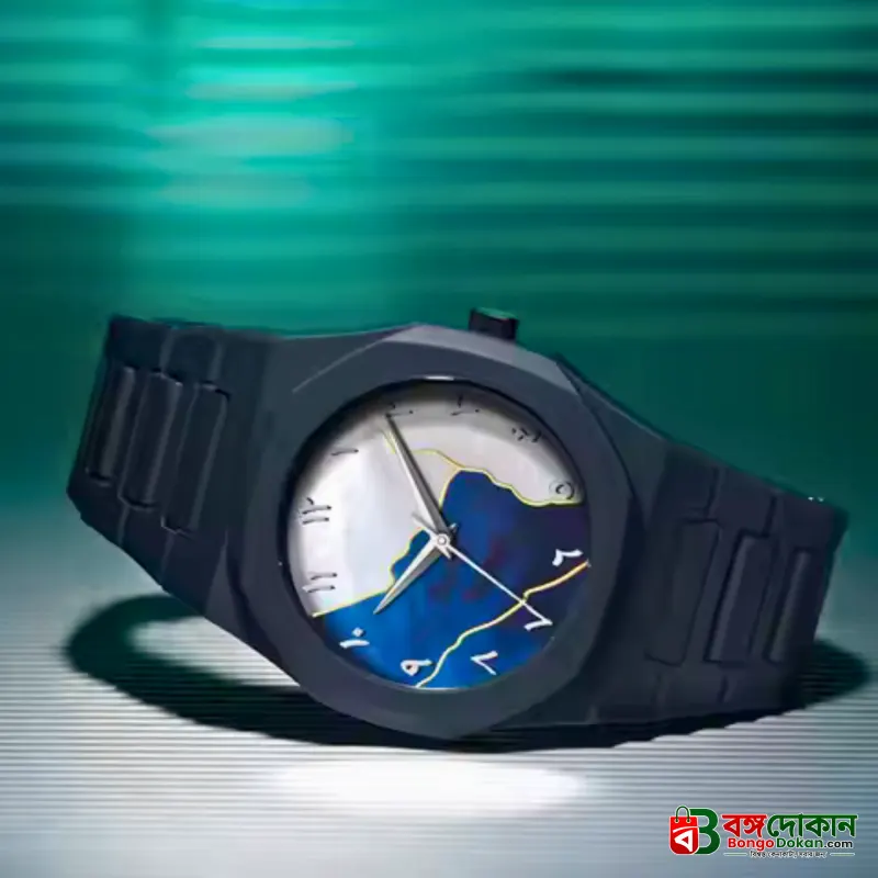 Aura watch 2025 New Arabic Aura Watch Silver  Dial @ navy bule Modern Creative Design  (Blue ) - বাংলাদেশে সেরা দাম ও নতুন কালেকশন - গ্যালারি