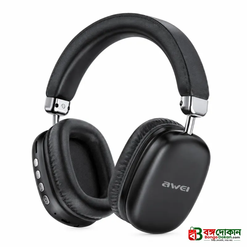 Awei AT7 Wireless Bluetooth 5.4 Headphone & Stereo Surround Speaker (2-in-1) – 70H Massive Playtime, 600mAh Battery, 40mm Drivers, Micro-SD Card Slot, Type-C & Built-In Mic - বাংলাদেশে সেরা দাম ও স্পেসিফিকেশন - গ্যালারি