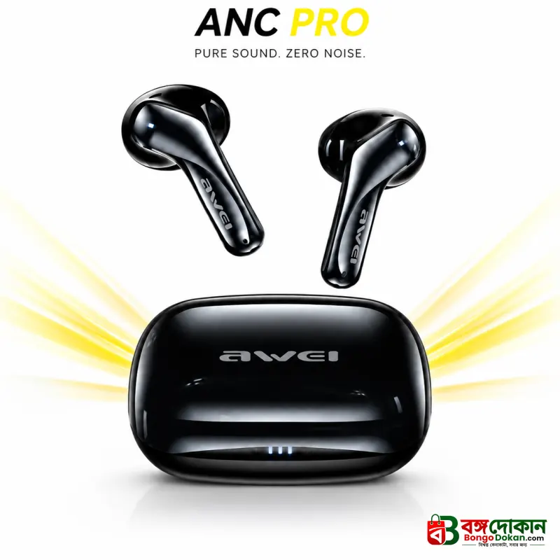 Awei T230 ANC Pro True Wireless Earbuds – Bluetooth 6.0 Active & Environmental Noise Cancelling Earphones with 300mAh Charging Case - বাংলাদেশে সেরা দাম ও স্পেসিফিকেশন - বাংলাদেশে সেরা অফার ও দাম