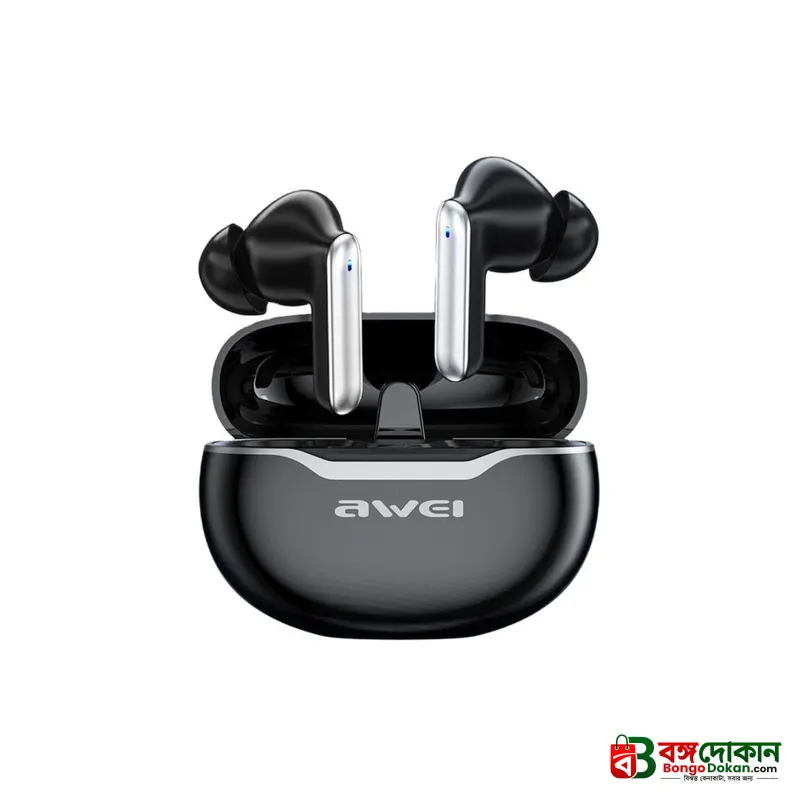 Awei T50 True Wireless Earbuds – Bluetooth 5.3 TWS with 13mm Drivers, 4-Mic ENC Noise Cancellation, IPX6 Waterproof & 25H Battery - বাংলাদেশে সেরা দাম ও স্পেসিফিকেশন - গ্যালারি