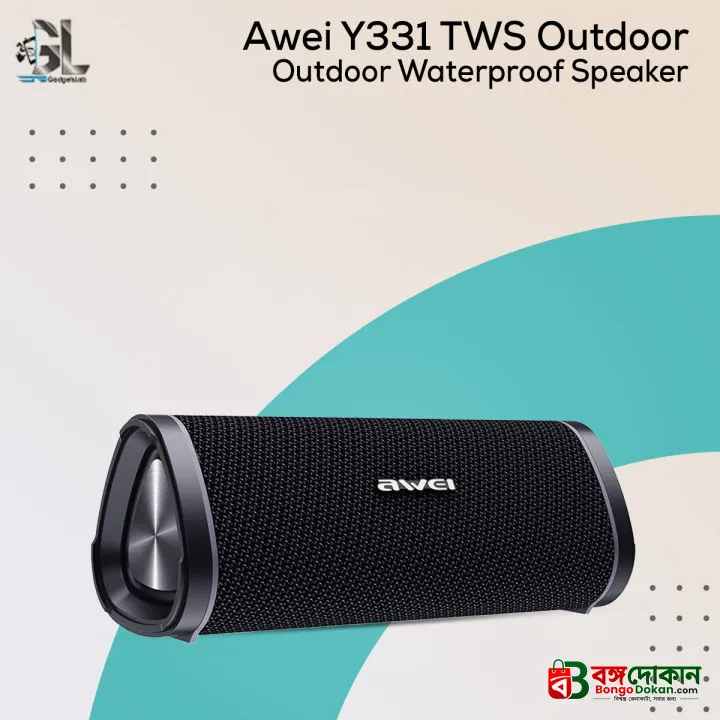 Awei Y331 Portable Wireless Bluetooth 5.0 Speaker – 10W Dual Drivers, 2000mAh Battery, 10H Playtime, Hands-Free Calling & TF/AUX Support (6 Months Warranty) - বাংলাদেশে সেরা দাম ও স্পেসিফিকেশন - গ্যালারি
