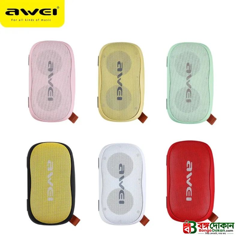 Awei Y900 Mini Portable Wireless Bluetooth Speaker – 4.5W Output, Bluetooth 4.2, Hands-Free Calling, TF Card Support & 1200mAh Battery (6 Months Warranty) - বাংলাদেশে সেরা দাম ও স্পেসিফিকেশন - গ্যালারি