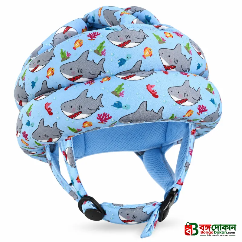 Baby Safety Head Protector Helmet – 360° Anti-Fall Protection Cap with Adjustable Velcro & Soft Chin Strap, Breathable Hollow Design, Shock-Absorbing Toddler Head Guard for Walking & Crawling - বাংলাদেশে সেরা দাম ও প্রিমিয়াম কালেকশন - গ্যালারি
