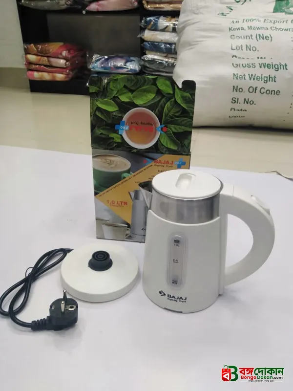 Bajaj Majesty New 1-Litre Cordless Kettle (White) - বাংলাদেশে সেরা দাম ও লাইফস্টাইল কালেকশন - গ্যালারি