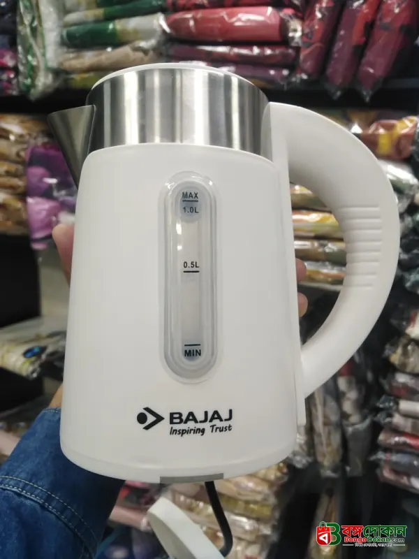 Bajaj Majesty New 1-Litre Cordless Kettle (White) - বাংলাদেশে সেরা দাম ও লাইফস্টাইল কালেকশন - গ্যালারি