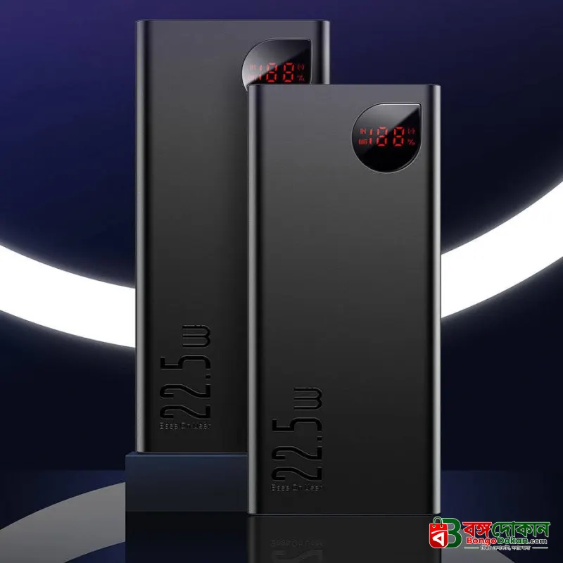 Baseus Adaman 20000mAh 22.5W Metal Power Bank – Fast Charging Portable Charger with Digital LED Display, Triple Ports & Aluminum Alloy Body (Black) - বাংলাদেশে সেরা দাম ও স্পেসিফিকেশন - গ্যালারি