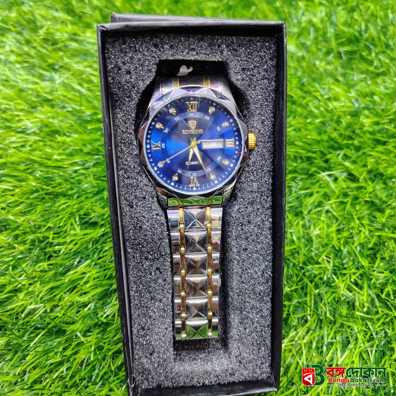 BINBOND 2521 Luxury Brand Luminous Quartz Watch For Men (Blue) - বাংলাদেশে সেরা দাম ও নতুন কালেকশন - গ্যালারি