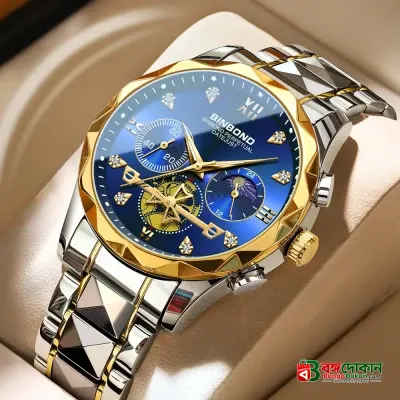 BINBOND B1236 Brand Fashion Tourbillon Dial Quartz Watches Men’s Luxury Stainless Steel - বাংলাদেশে সেরা দাম ও নতুন কালেকশন - গ্যালারি