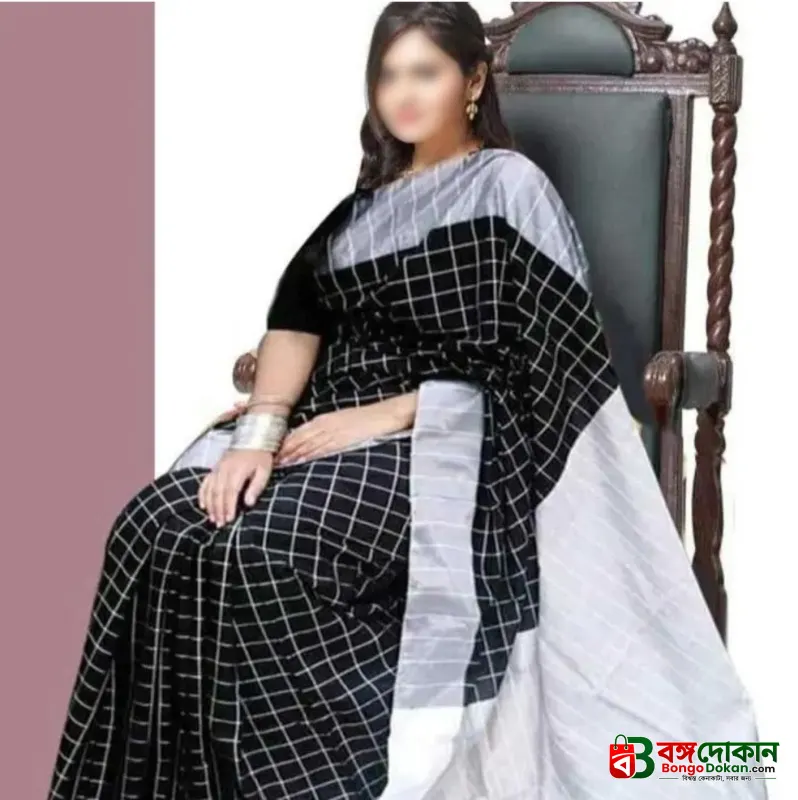 Black & White Halfsilk Saree for Women - বাংলাদেশে সেরা দাম ও আকর্ষণীয় কালেকশন - বাংলাদেশে সেরা অফার ও দাম