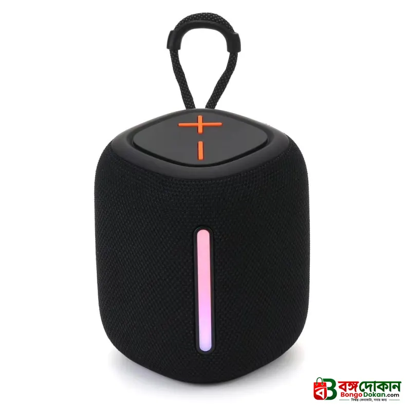 BS-55D Portable Wireless Bluetooth Speaker – Stereo Bass Sound, BT 5.3, RGB Lighting with 10 Modes, FM Radio, TF/AUX/USB & 1500mAh Battery for Indoor & Outdoor - বাংলাদেশে সেরা দাম ও স্পেসিফিকেশন - গ্যালারি