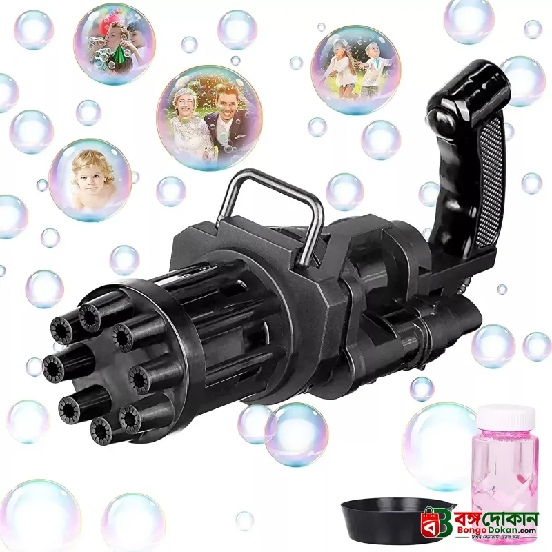 Bubble Blaster 8-Hole Automatic Bubble Blower Electric Bubble Maker Machine Toy for Toddler Kids Boys Girls - বাংলাদেশে সেরা দাম ও আকর্ষণীয় খেলনা - গ্যালারি