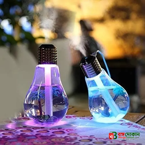 Bulb Humidifier - LED Colour Changing Light Bulb Air Purifier Essential Oil Air Freshener Night Ligh - বাংলাদেশে সেরা দাম ও স্পেসিফিকেশন - বাংলাদেশে সেরা অফার ও দাম