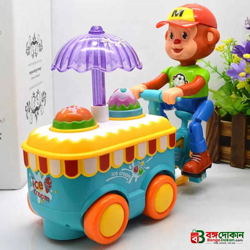 Bump And Go Monkey Ice Cream Toy for Kids - বাংলাদেশে সেরা দাম ও আকর্ষণীয় খেলনা - বাংলাদেশে সেরা অফার ও দাম