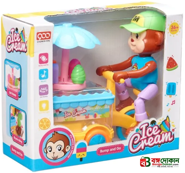 Bump And Go Monkey Ice Cream Toy for Kids - বাংলাদেশে সেরা দাম ও আকর্ষণীয় খেলনা - গ্যালারি
