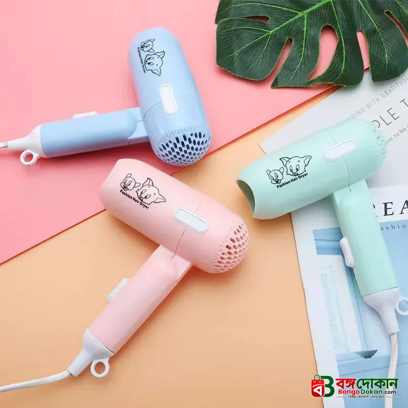 Cartoon Fashion Hair Dryer for Children/Students/Dormitories/Travel Portable Foldable 2-speed Home Hair Dryer - বাংলাদেশে সেরা দাম ও আকর্ষণীয় খেলনা - গ্যালারি