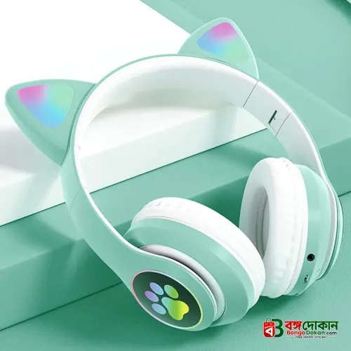 CAT STN-28 Wireless Cat Ear Headset – Bluetooth 5.0 Over-Ear Headphones with 40mm Speakers, 400mAh Battery, 7-Hour Playtime & Cute Stylish Design - বাংলাদেশে সেরা দাম ও স্পেসিফিকেশন - গ্যালারি