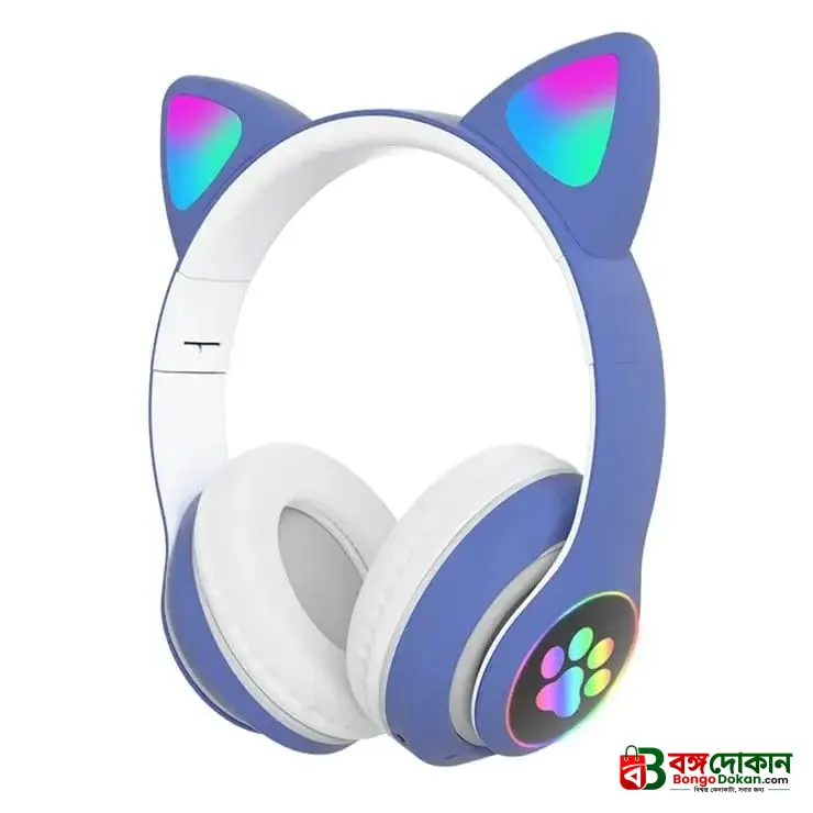 CAT STN-28 Wireless Cat Ear Headset – Bluetooth 5.0 Over-Ear Headphones with 40mm Speakers, 400mAh Battery, 7-Hour Playtime & Cute Stylish Design - বাংলাদেশে সেরা দাম ও স্পেসিফিকেশন - গ্যালারি
