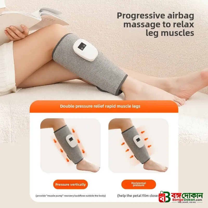 Cordless Leg Massager for Circulation and Pain Relief – Calf Air Compression Massager with Heat Therapy, Rechargeable Wireless Leg Wrap for Muscle Fatigue - বাংলাদেশে সেরা দাম ও স্পেসিফিকেশন - গ্যালারি