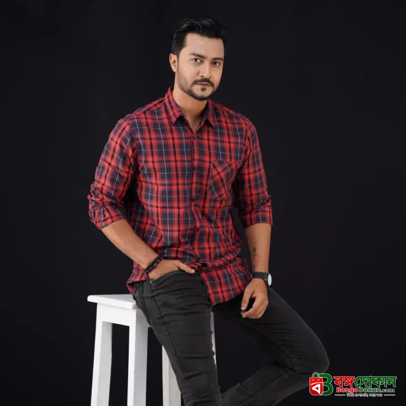Cotton full Sleeve Check Shirt for Men's - বাংলাদেশে সেরা দাম ও নতুন কালেকশন - গ্যালারি