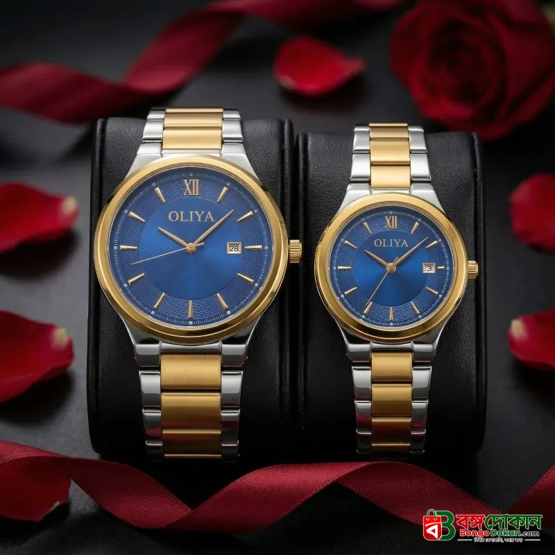 Couple  OLIYA Luxury Trendy Elegant Design  Watch 100% waterproof - বাংলাদেশে সেরা দাম ও নতুন কালেকশন - বাংলাদেশে সেরা অফার ও দাম