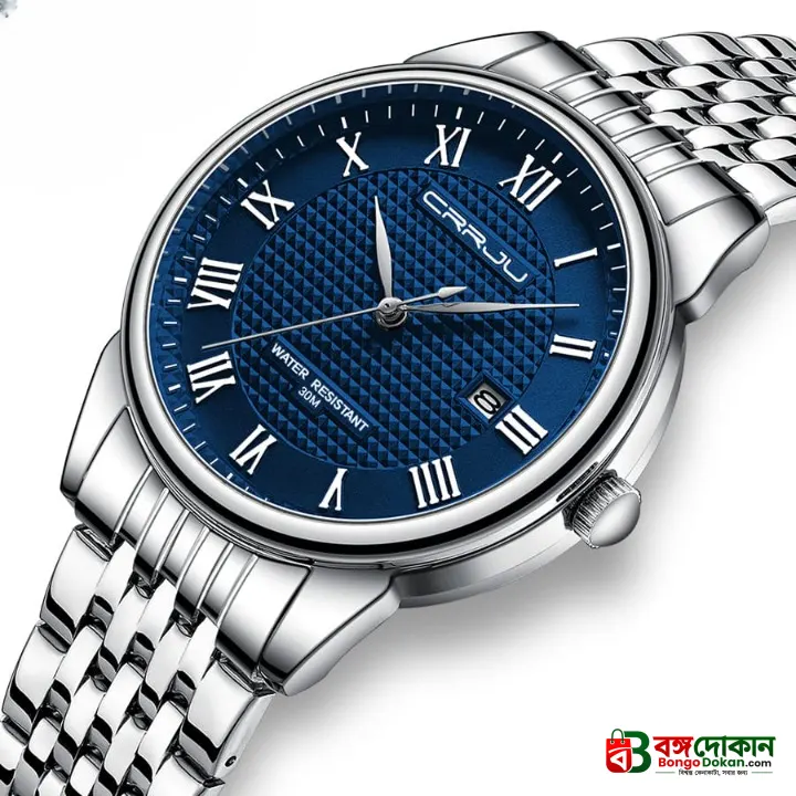 CRRJU 5010 Quartz Classic Stainless Steel Men’s Watch - বাংলাদেশে সেরা দাম ও নতুন কালেকশন - বাংলাদেশে সেরা অফার ও দাম
