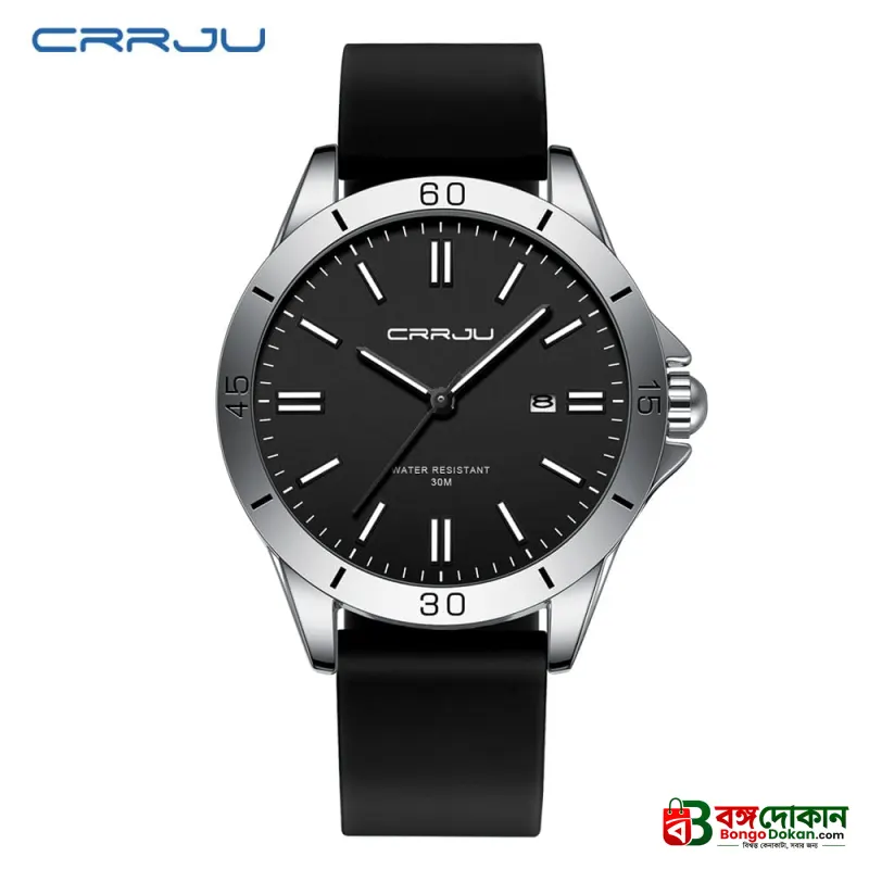 Crrju New 5025 Men's & Ladies' Waterproof Watch (black) - বাংলাদেশে সেরা দাম ও আকর্ষণীয় কালেকশন - গ্যালারি