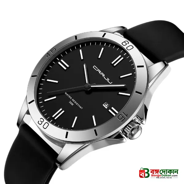 Crrju New 5025 Men's & Ladies' Waterproof Watch (black) - বাংলাদেশে সেরা দাম ও আকর্ষণীয় কালেকশন - গ্যালারি