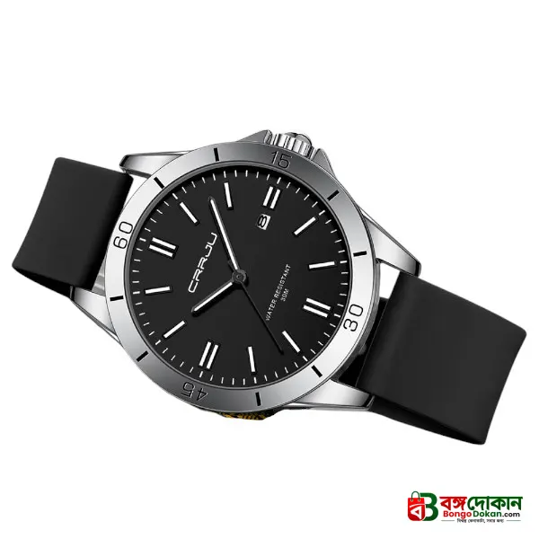Crrju New 5025 Men's & Ladies' Waterproof Watch (black) - বাংলাদেশে সেরা দাম ও আকর্ষণীয় কালেকশন - গ্যালারি