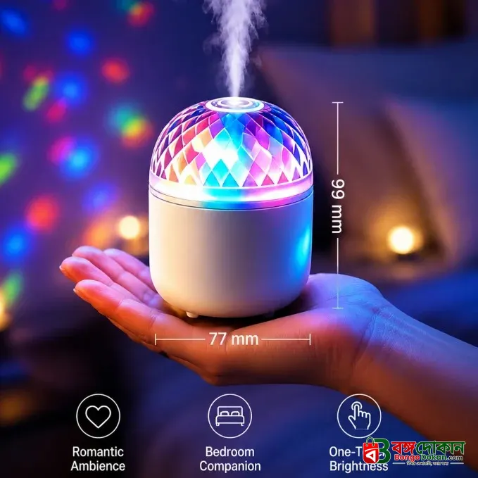 CRYSTAL PROJECTION MINI LAMP HUMIDIFIER - বাংলাদেশে সেরা দাম ও স্পেসিফিকেশন - গ্যালারি