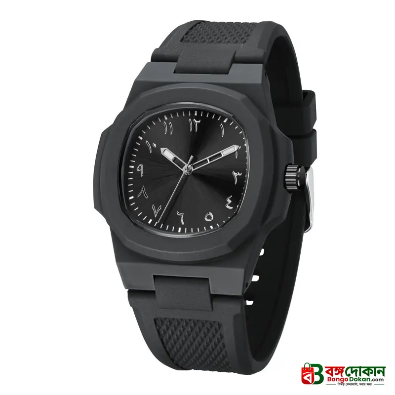 Custom Logo Arabic Dial Square Quartz Wristwatch – Luminous, Waterproof, Silicone Strap - বাংলাদেশে সেরা দাম ও নতুন কালেকশন - বাংলাদেশে সেরা অফার ও দাম